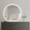 90cm x 100cm Round LED Mirror