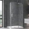 Linear II Chrome Semi Frameless Showerscreen