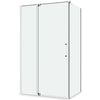Linear II Chrome Semi Frameless Showerscreen
