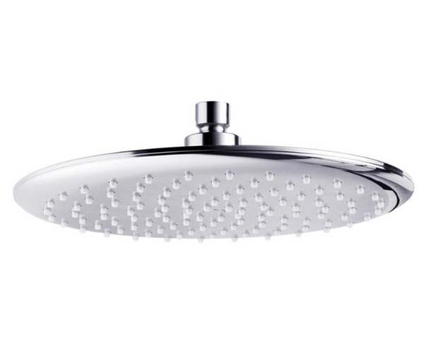 Willow Curved Short Tail shower Set- Chrome & White