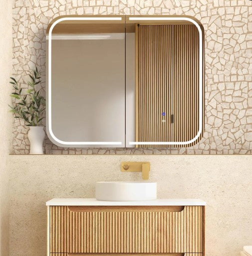 LED Maci 900(W)x750(H) Shaving Cabinet - Premium Edition