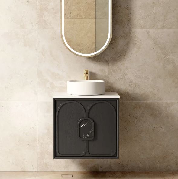 Maci 600mm-1800mm Black Oak Wall Hung Vanity