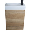 Tiny 400 Oak Wall hung Vanity