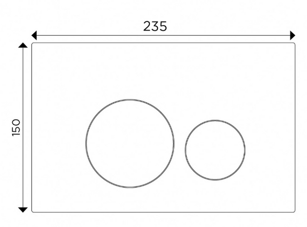 Arcisan Concealed Inwall Button & Cistern