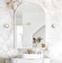 Arch 1500(H)x1000(W) Matte White Metal Frame LED Mirror