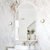 Arch 1500(H)x1000(W) Matte White Metal Frame LED Mirror