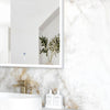 Arch 1500(H)x1000(W) Matte White Metal Frame LED Mirror