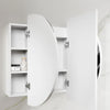 Chloe Matte White Curved 1200 LED Mirror Cabinet