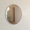 Round 700mm  White Metal Framed Mirror