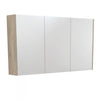 Scandi Oak Mirror Cabinet 750 - 1200mm - Bayside Bathroom