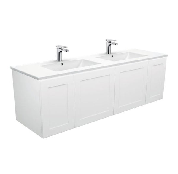 Mila 1500mm Double Bowl Wall Hung Vanity
