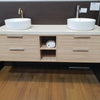 Zebrano Wall Hung Vanity - Bayside Bathroom