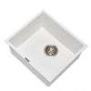 White 457 Single Bowl Granite Sink - Bayside Bathroom