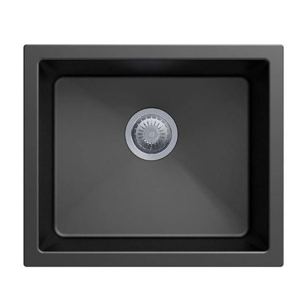 Black 533 Single Bowl Granite Sink - Bayside Bathroom