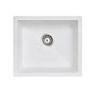 White 533 Single Bowl Granite Sink - Bayside Bathroom