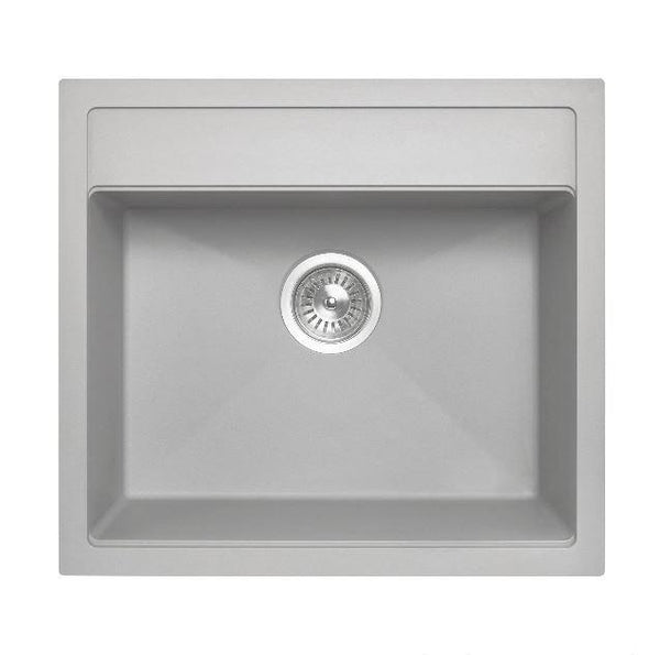 Concrete Grey 560 Single Bowl Granite Sink - Bayside Bathroom