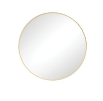 Round 600mm Brushed Gold Framed Mirror