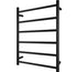 Rondo Black 600 Round 6 Bar Heated Towel Rail