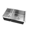 Select 710 Handmade Round Corners Double Bowls Sink