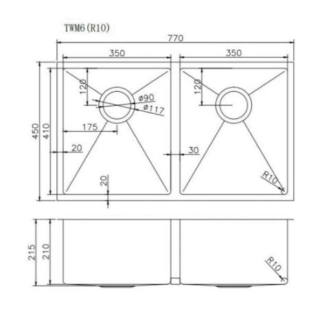 Select 770 Double sink