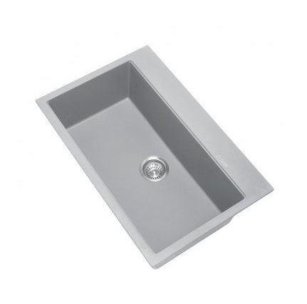 Concrete Grey 800 Double Bowl Granite Sink - Bayside Bathroom