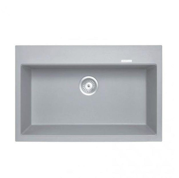 Concrete Grey 800 Double Bowl Granite Sink - Bayside Bathroom