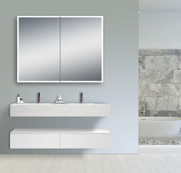 Xoni Mirror Cabinet - 900 x 700 - Bayside Bathroom