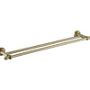 Abby Brushed Brass Double Towel Rail