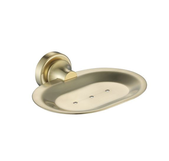 Abby Brushed Brass Soap Dish