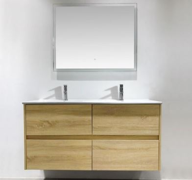 Axel 1200mm Double Bowl Timber Vanity