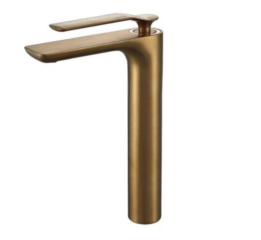 Synergii Extended Height Basin Mixer - Brushed Brass