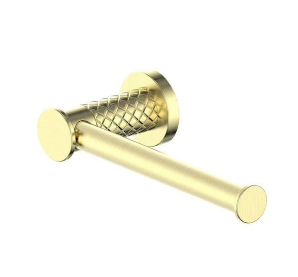 Textura Toilet Roll Holder - Brushed Brass