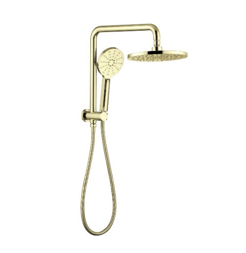 Gillian Mini Twin Shower Set- Brushed Brass