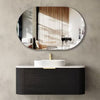 Chloe Black Oak 1200mm Curve Vanity