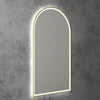 Arch 500 Brushed Gold Framed LED Mirror