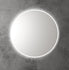 Round 900mm Brushed Nickel Framed LED Mirror