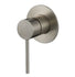 Round Mini Shower mixer - Brushed Nickel