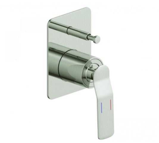 Synergii Shower or Bath Mixer with Diverter Button - Gunmetal