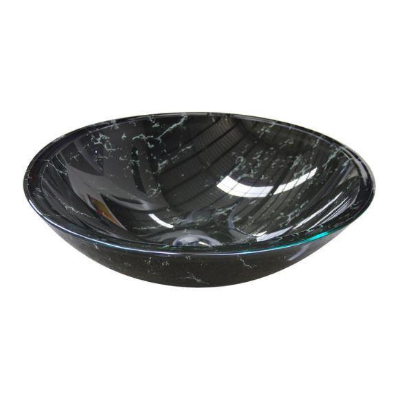 Black Marble Glass Basin - Bayside Bathroom