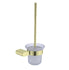 Ecco Toilet Brush Holder - Brushed Brass - Bayside Bathroom