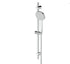 Glide Adjustable rail Shower - Chrome