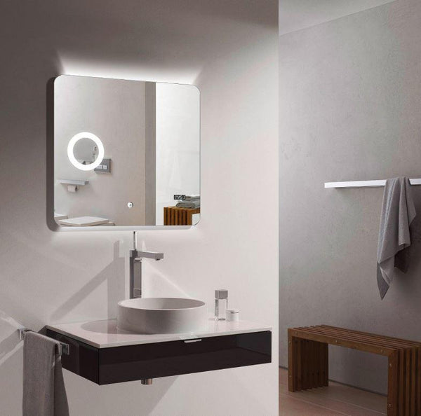 Eneo 75 Backlit Mirror With Magnifier - Bayside Bathroom