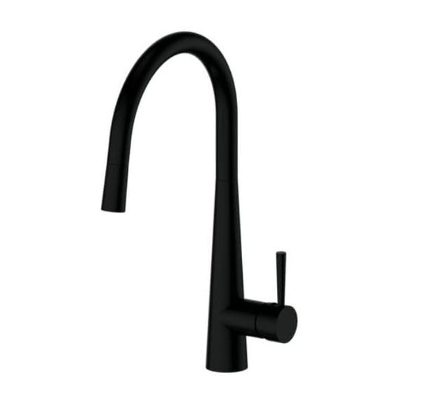 Galiano pull out sink mixer - Matte Black