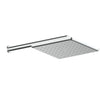 Swept Overhead Wall Shower - Brushed Nickel