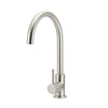 Meir Brushed Nickel Round Kitchen Mixer - Bayside Bathroom