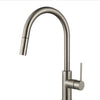 Round Mini Pull Out Kitchen Mixer- Brushed Nickel