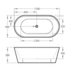 Oval Freestanding Bath 1400-1700mm