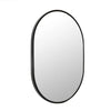 450 Oval Mirror with Black Frame