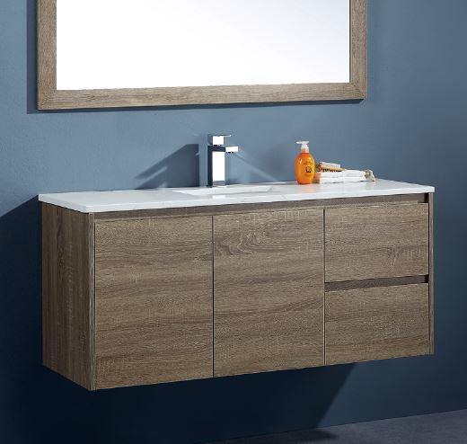 Antico Oak II Wall Hung Vanity 900mm-1500mm - Bayside Bathroom