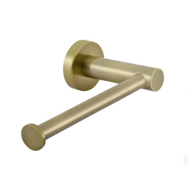 Meir Round Toilet Roll Holder - Brushed Brass
